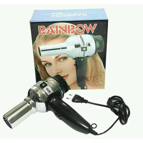 Hairdryer rainbow original, hairdryer murah, catokan 2in1 , sisir catok, the balm, sisir blow 300/350watt