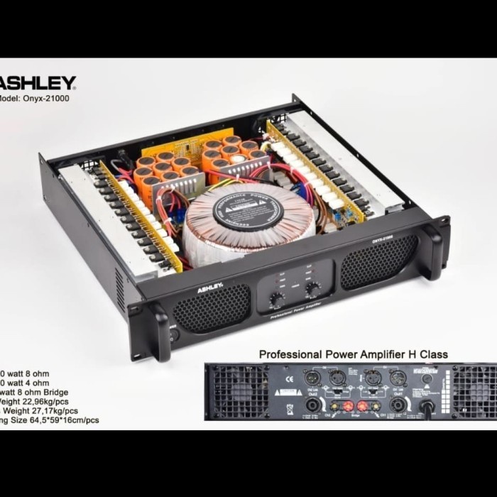 POWER AMPLIFIER ASHLEY ONYX210000 / ONYX 21000 ORIGINAL