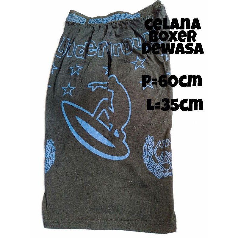 celana boxer hitam dewasa