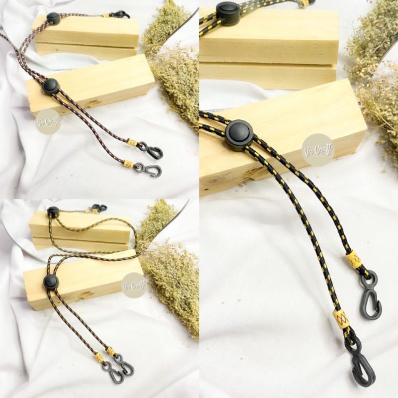 STRAP MASK PRUSIK PREMIUM / KALUNG MASKER TALI PRUSIK