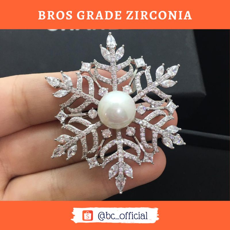 BCID Brooch Zirconia / Bros hijab / Bros Hijab / Bros Bunga / Bros Zircon / Bros Chanel