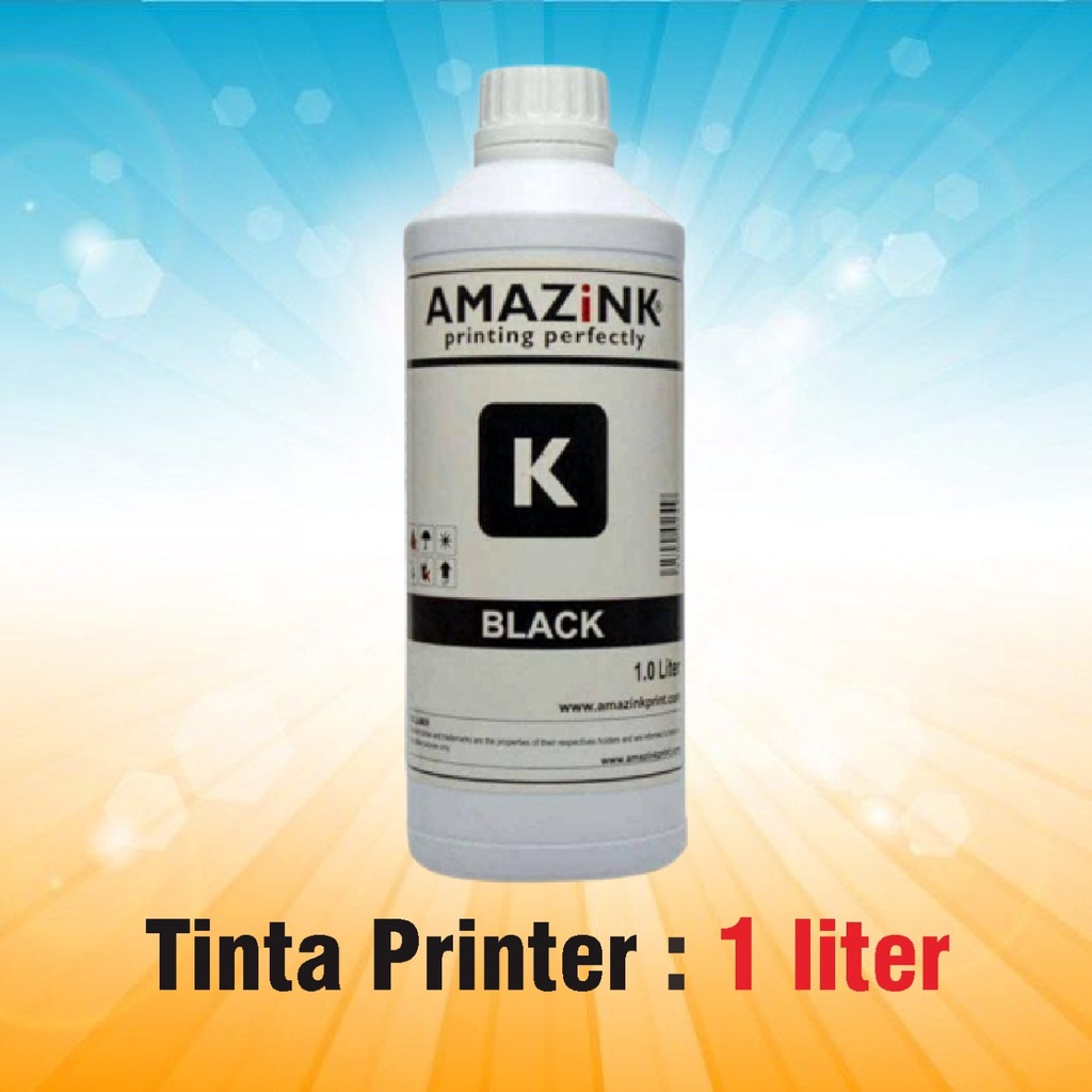 Tinta Printer 1 LITER untuk isi ulang Printer Canon warna BLACK / Hitam Tinta Refill Printer Canon