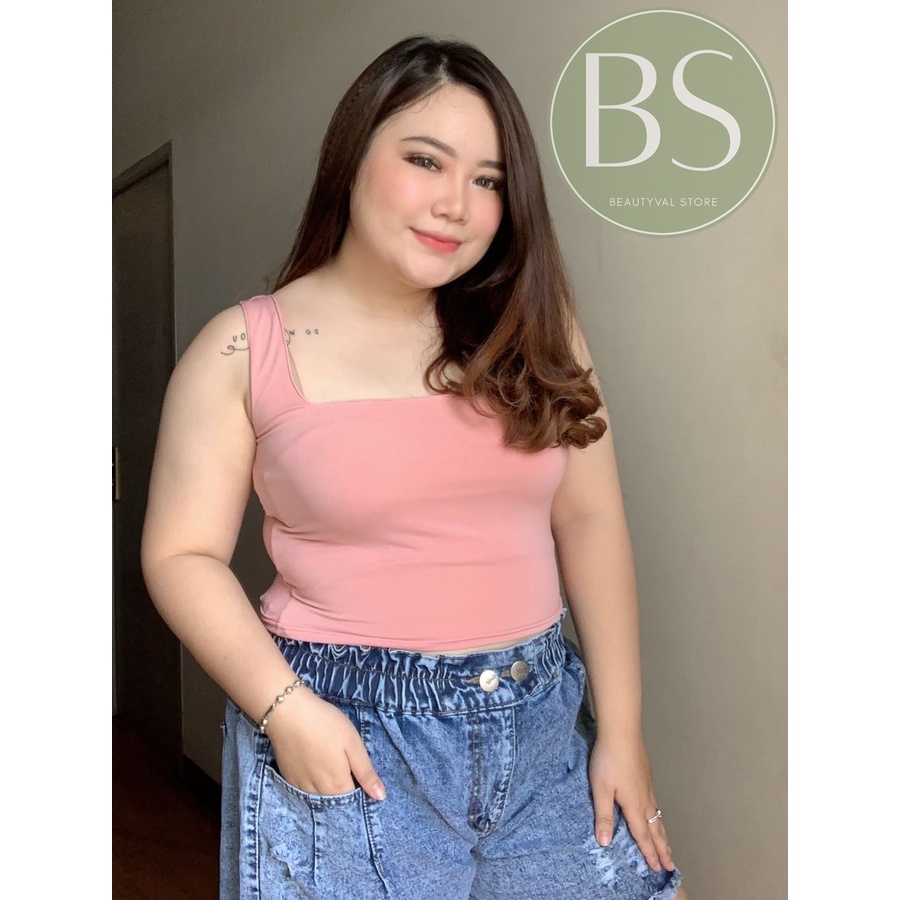 LUNA SQUARE TANKTOP CROP BIG SIZE JUMBO