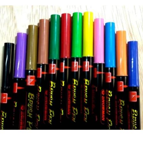 

PPY Snowman Brushpen Set 36 Brush Pen Lettering Calligraphy Marker Pena Warna Myarts [dt -239]