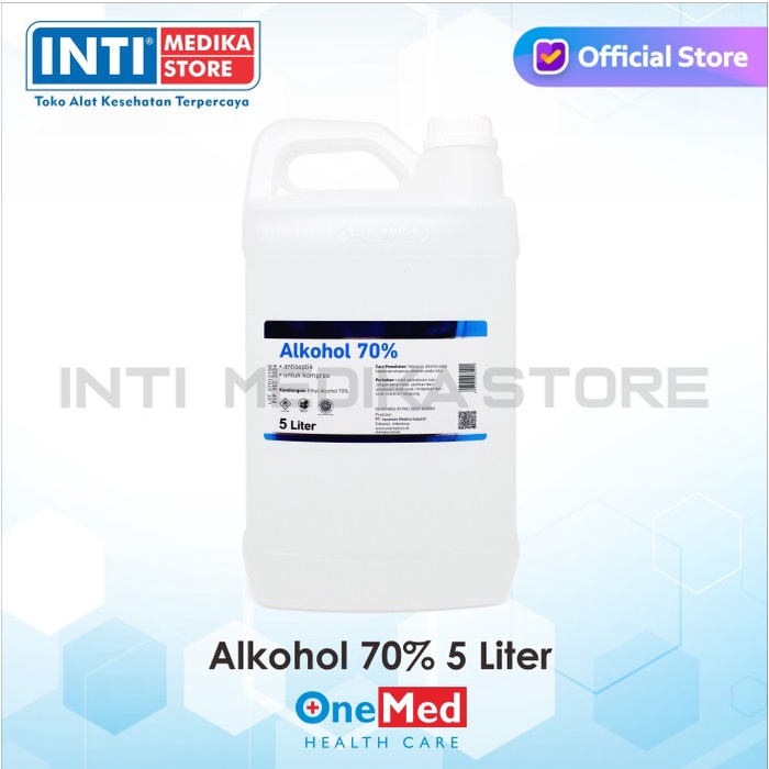 Onemed - Alkohol 70% 5 Liter Alkohol Antiseptik Alkohol Onemed #98
