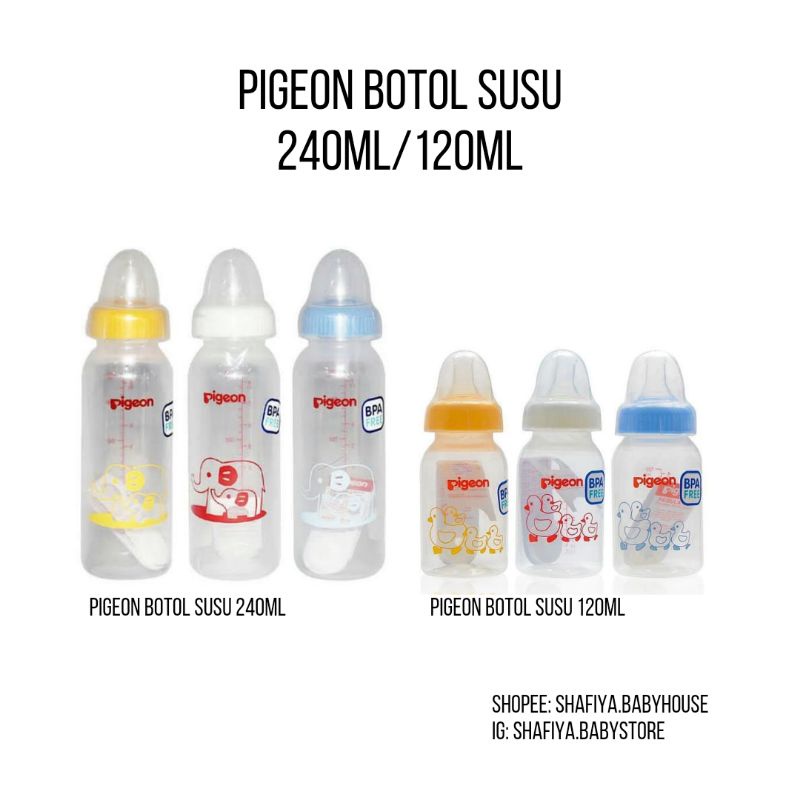 Pigeon Botol Dot Standar 240ml/120ml