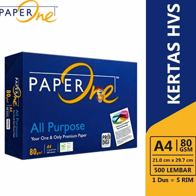 

,,,,,,,] Kertas HVS A4 80 GSM Paper One