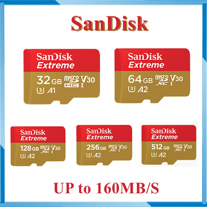 Advanced 100% Original Memory card 8GB/16GB/32GB/64GB/128GB/256GB/512GB hpTransfer Up to 80Mbps/100Mbps/160Mbps/170Mbps vgen Kartu Memori Micro SD Card Kartu Memori