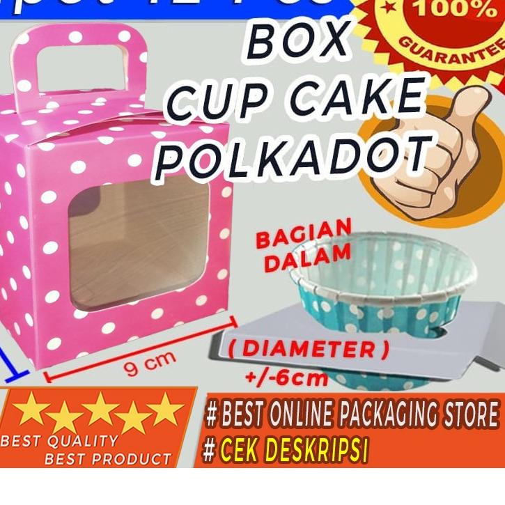 

DUS POLKADOT / BOX POLKADOT / DUS MUFFIN POLKADOT ( PINK ) - isi 12bh