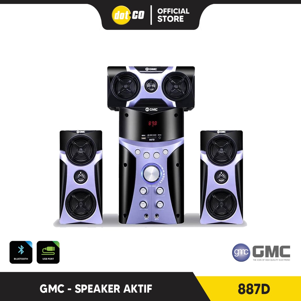 SPEAKER GMC 887D MULTIMEDIA BLUETOOTH | TERMURAH + GRATIS ONGKOS KIRIM*
