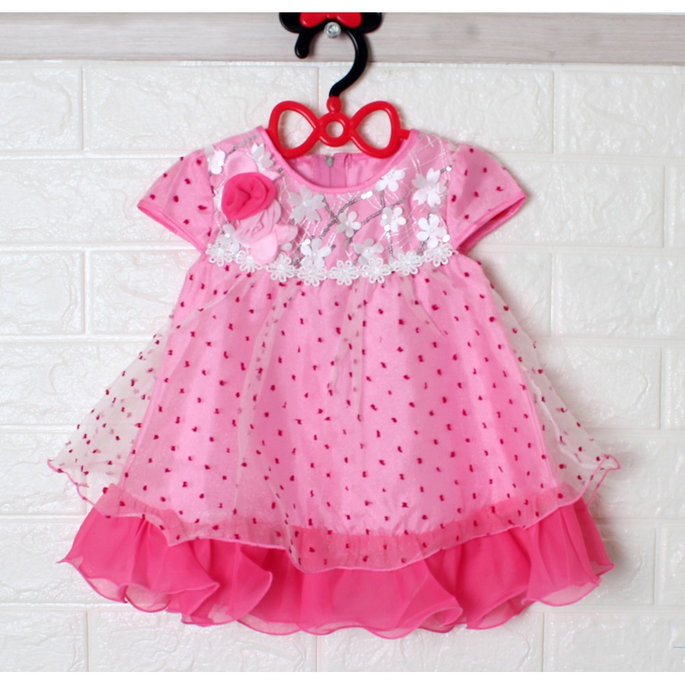 Dress Bayi Nengsi/Dress Princess/ Dress Cantik Murah/ Baju Import Anak/ Pakaian Anak Polkadot