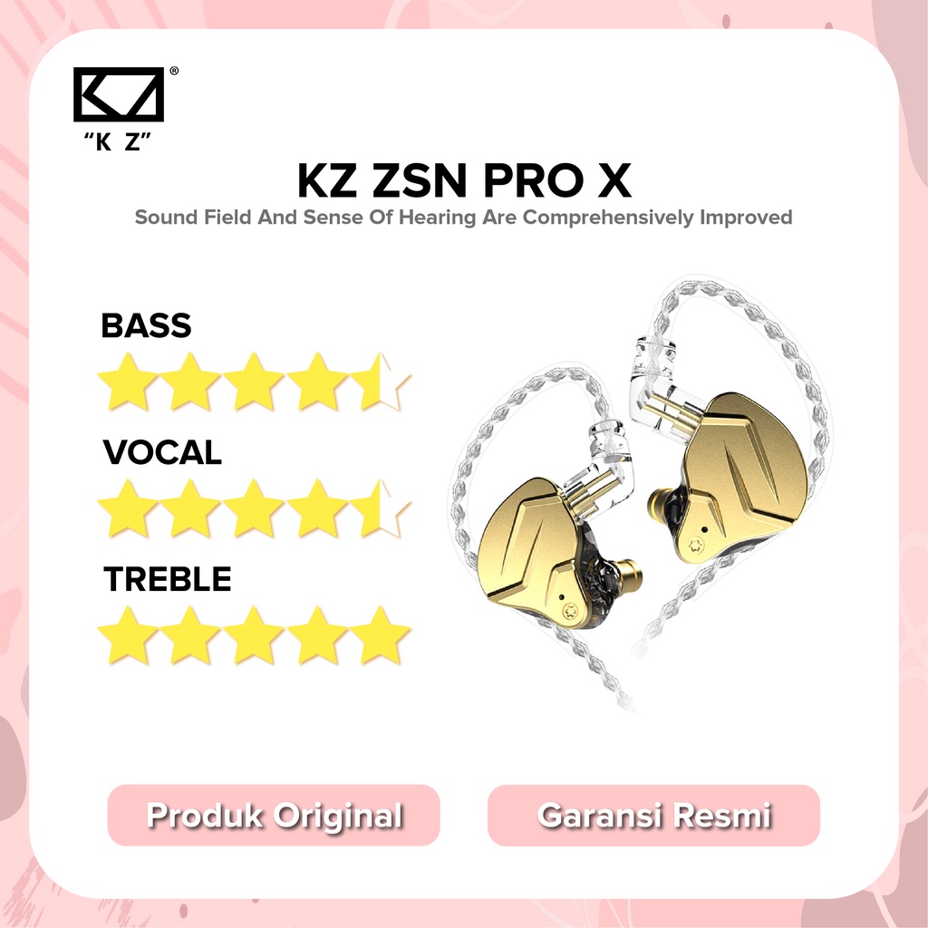 KZ ZSN PRO X Earphone Original KZ Garansi Resmi