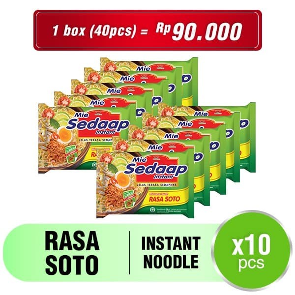 

Sedaap Mie Instan Soto 75 gr