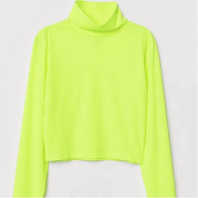 neon green hoodie h&m