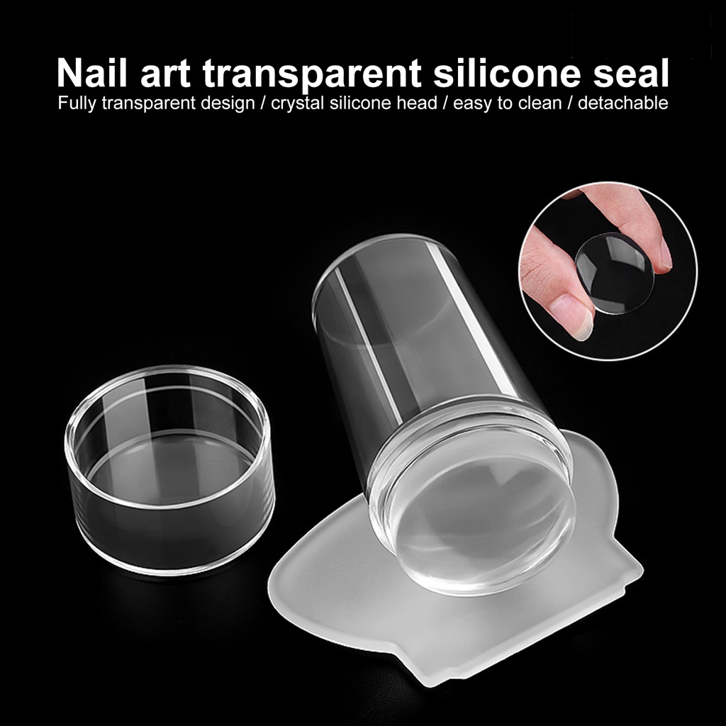 Providence 1 Set Dust-proof Nail Seal Practical Plastic Portable Lid Design Finger Nail Art Seal for Home