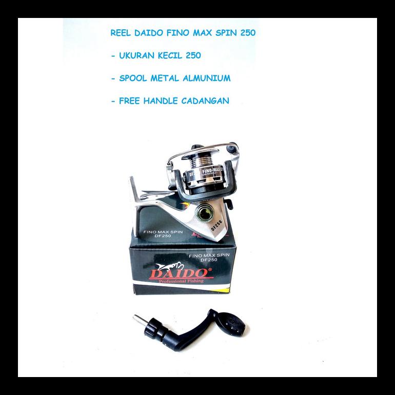 PROMO REEL SPOOL BESI DAIDO FINO 250 BONUS HANDLE CADANGAN ALAT PANCING MURAH TERLENGKAP AL3