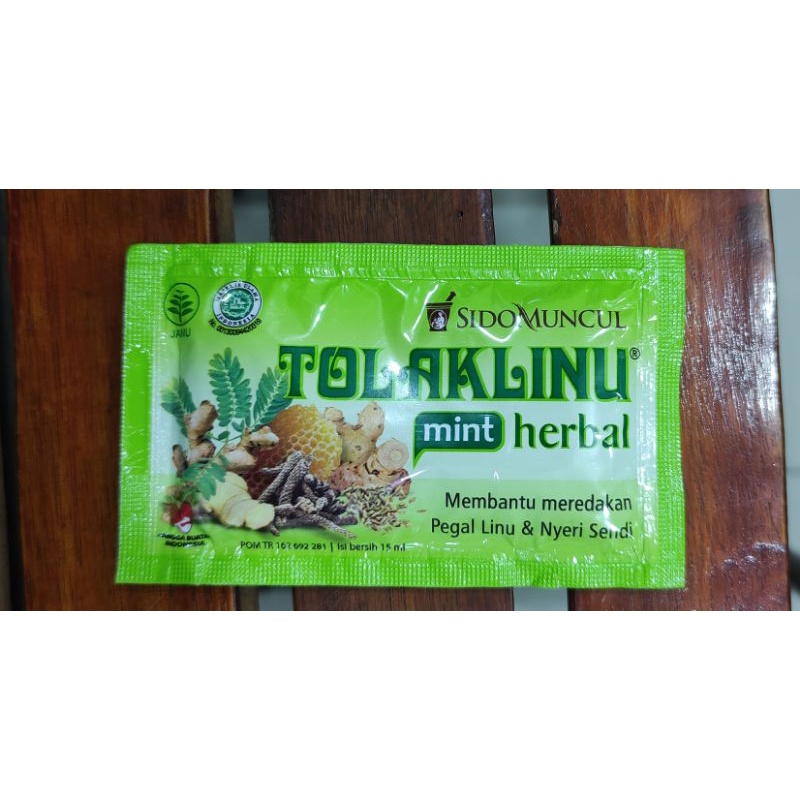 Tolak Linu Herbal Mint Sachet / Meredakan Pegal Linu / Nyeri Sendi / Rasa Mint