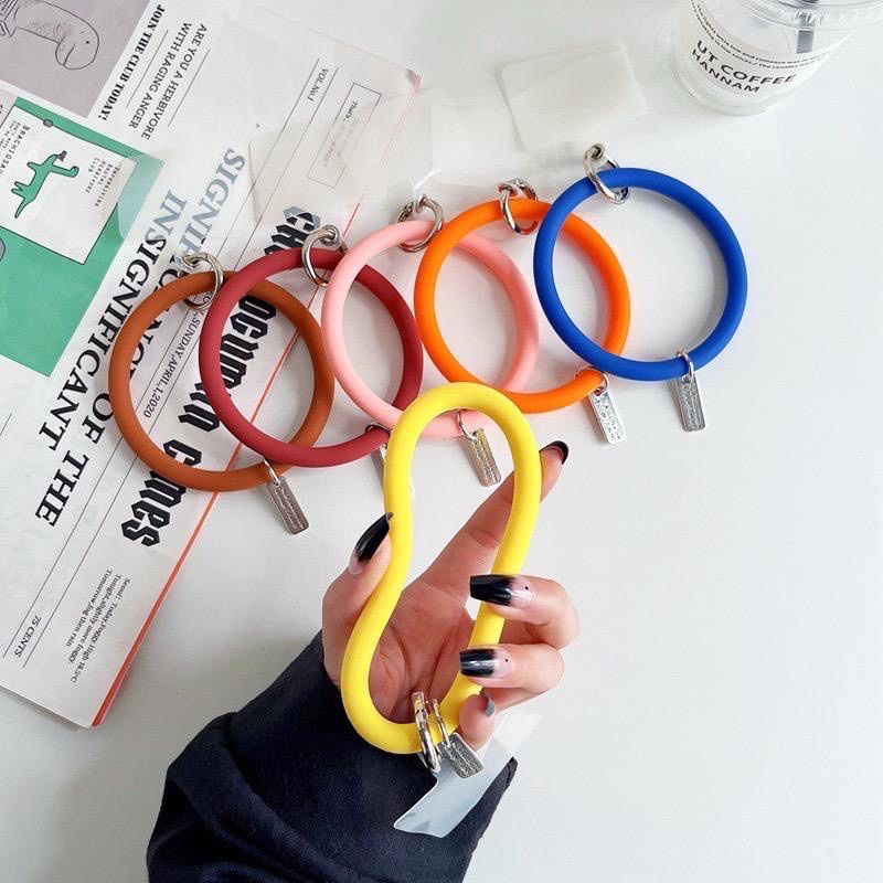 Gantungan Kunci / Handphone Universal Bahan Silikon Tali Hp Kekinian gantungan hp gelang tangan gantungan pendek