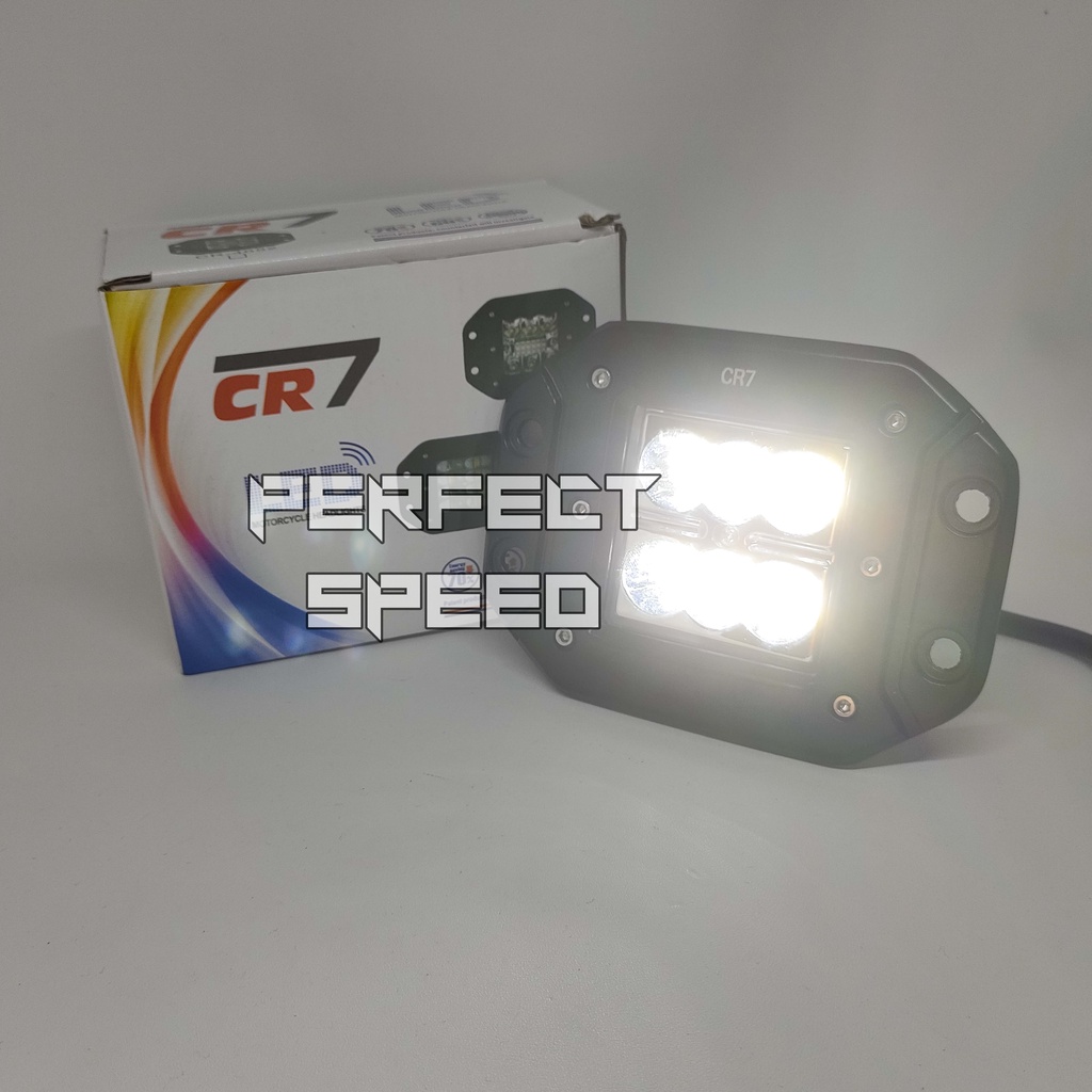 LAMPU TEMBAK MOTOR / MOBIL 6 MATA LED CREE BISA UNTUK REFLEKTOR KLX / CRF / BF / KTM / BAMPER MOBIL