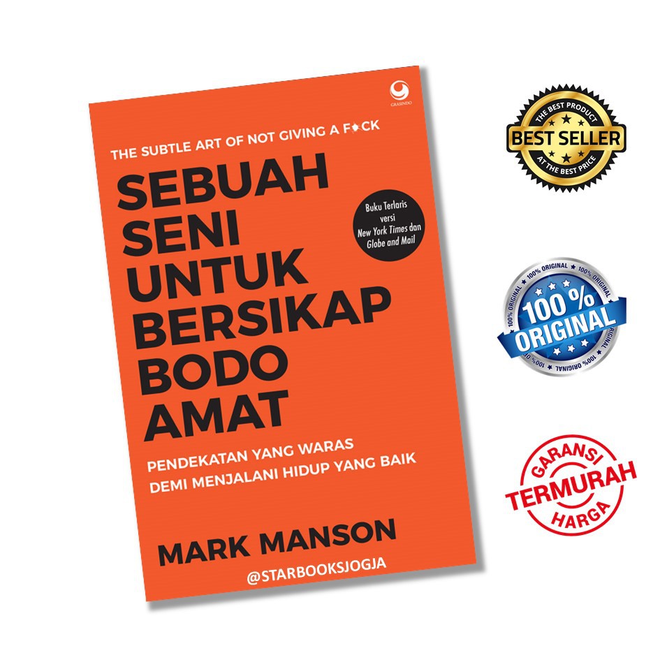 BUKU SEBUAH SENI UNTUK BERSIKAP BODO AMAT MARK MANSON