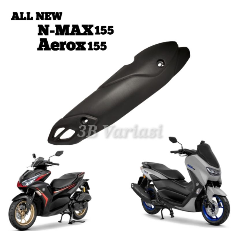 Cover Tutup Tameng Knalpot Standar Yamaha All New N-max 155 2021-2022 &amp; Aerox 155 2021-2022 Original Standar