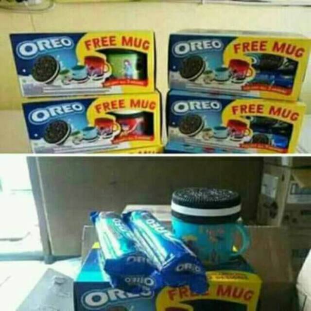 

Oreo isi 2 free mug cantik