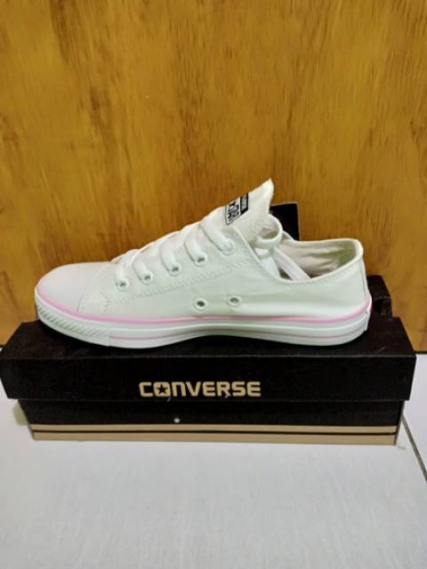 Sepatu converse allstar lis pink+box