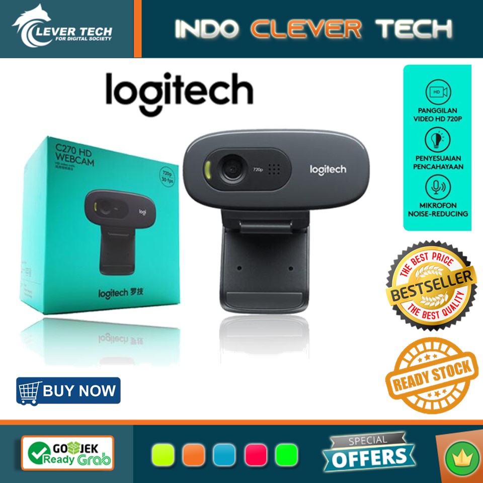 Logitech C270 Webcam HD 720p Garansi Logitech Resmi