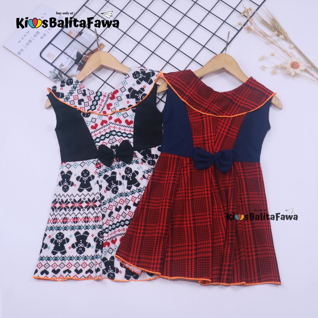 [NATAL] Dress Cantika size Bayi - 3 Tahun / Dres Yukensi Baju Anak Perempuan Gaun Murah Grosir