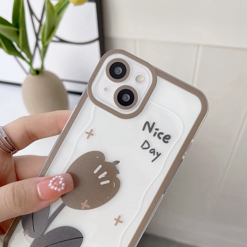 Nice Day Tulip Soft Case iP iPhone 11 12 13 Pro Max 6 6S 7 8 + Plus X XR SE 2020 XS Max Casing