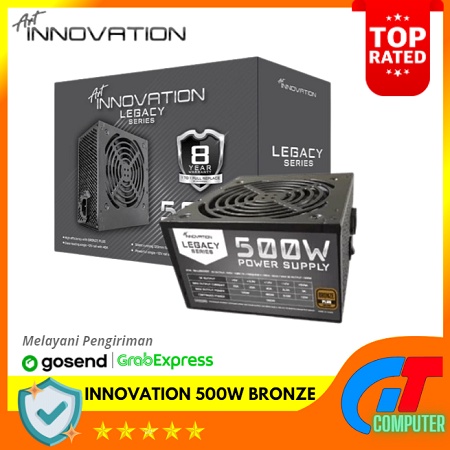 PSU Innovation 500W Bronze (Garansi 8 Tahun Ganti Baru)