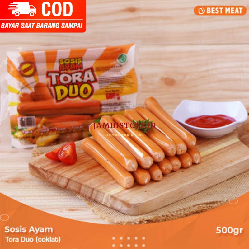 

(JAMBISTOREID) JAMBI LANGSUNG KIRIM Tora Duo Sosis Ayam 500gram Frozen Food Best Meat Supplier Distributor Pusat Toko Daging Fresh Market Pasar Tradisional Jambi