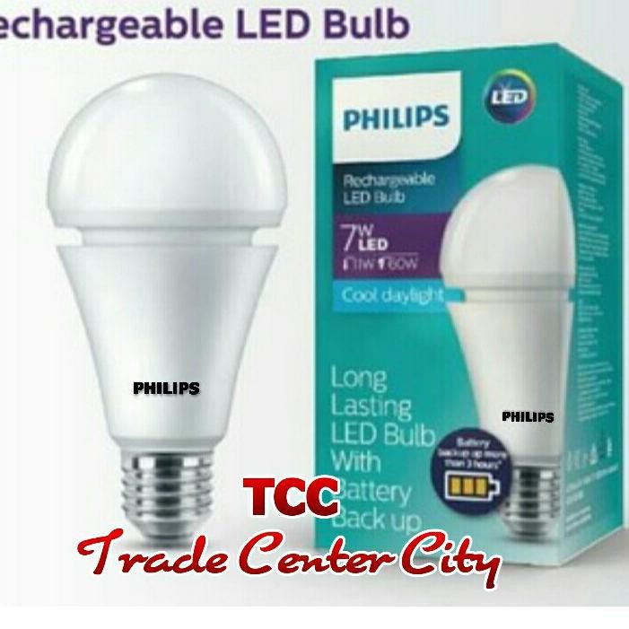Terlaris  LAMPU LED EMERGENCY PHILIPS 7 WATT &amp; INTECH 12 WATT 15 WATT CAHAYA PUTIH 100% ORIGINAL BER