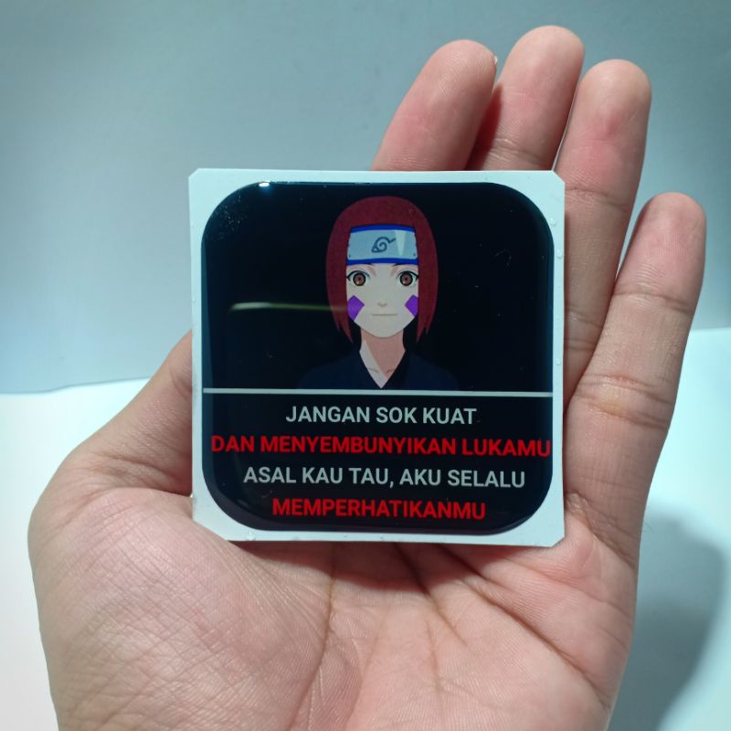 QUOTE NOHARA RIN Emblem sticker timbul resin lentur