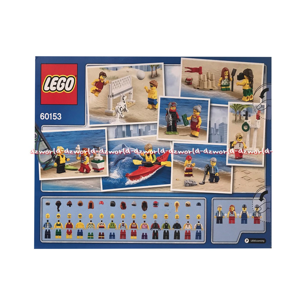 Lego City 60153 Main Volly Yalt Fun At The Beach People Pack