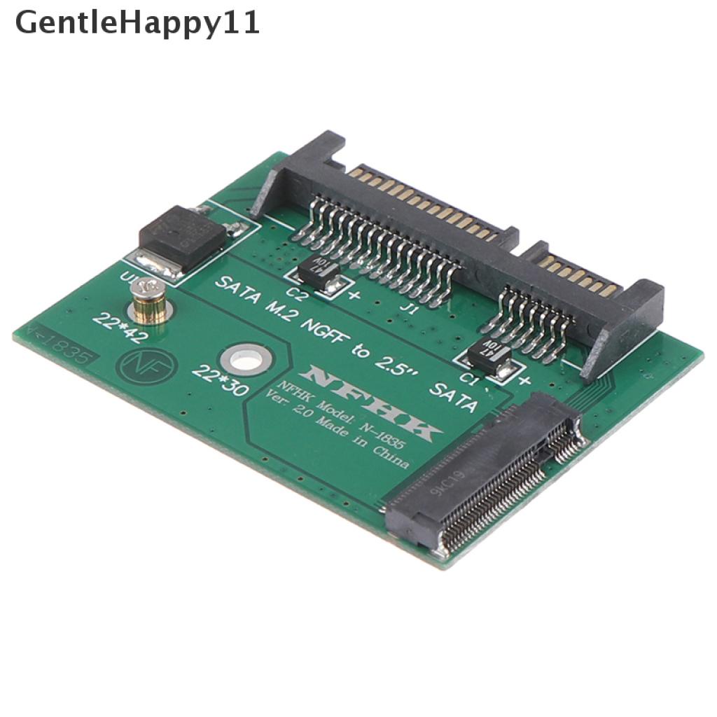 Gentlehappy M.2 NGFF ssd solid state hard disk Ke Kartu Adaptor sata3 Setengah Tinggi 2.5 inch