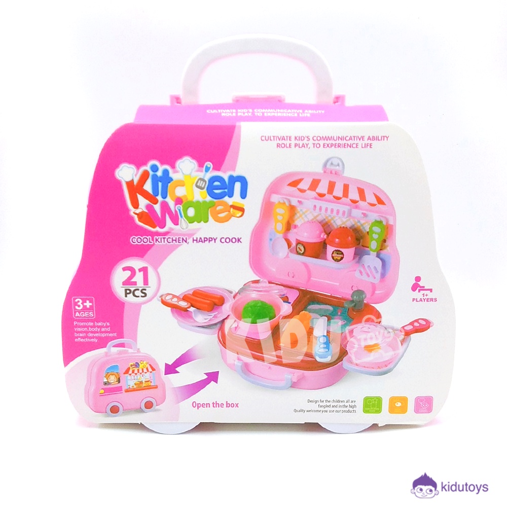 Mainan Anak Perempuan Kitchen Masak Masakan Kitchenware Car Pink Kidu Toys