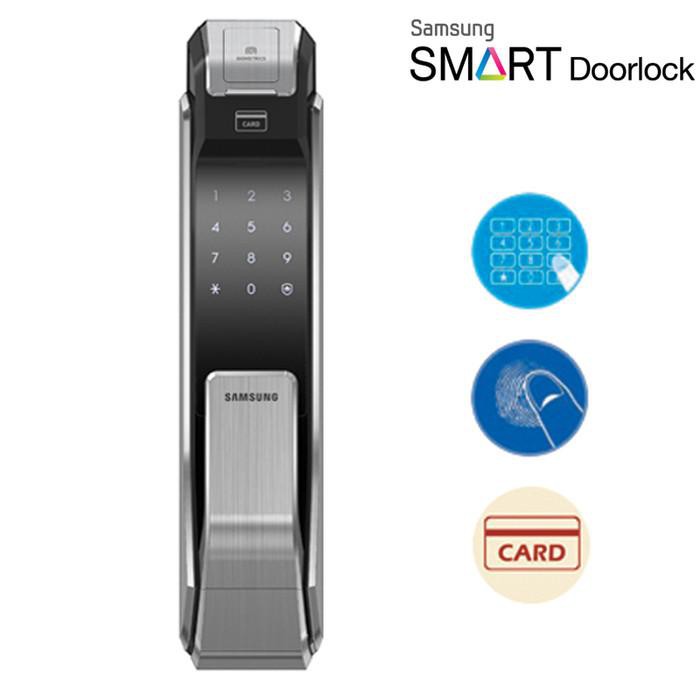Samsung Digital Lock SHS P 718  kunci pintu otomatis fingerprint pu
