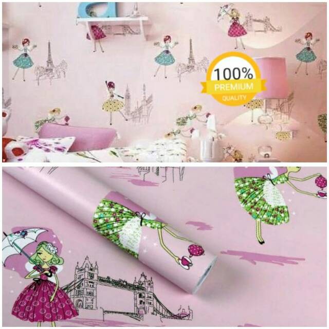 Wallpaper Sticker Dinding Kamar Anak Perempuan Termurah Pink Lucu Minimalis Cantik Bagus Berkualitas Shopee Indonesia