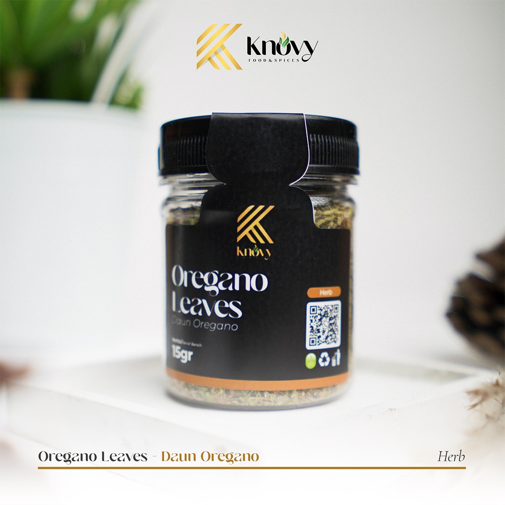 

KNOVY Oregano Flakes Serbuk Daun Oregano Kering Rempah Bubuk Bumbu Masakan Dapur Eropa 15 Gram