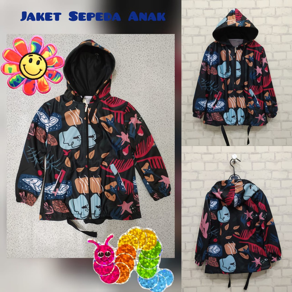 JAKET SEPEDA ANAK / JAKET PRINTING ANAK / JAKET ANAK BAHAN LOTTO