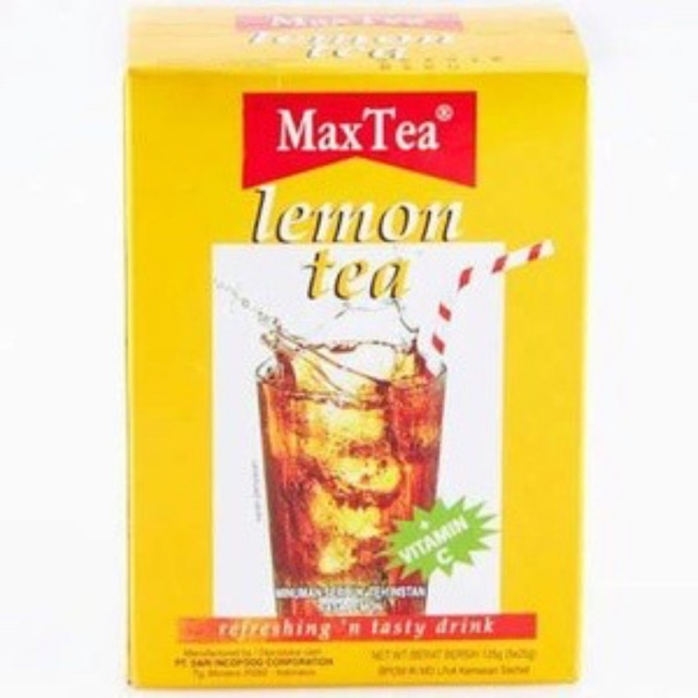 

(COD) MAXTEA LEMON TEA SACHET 25gr ISI 5PCS