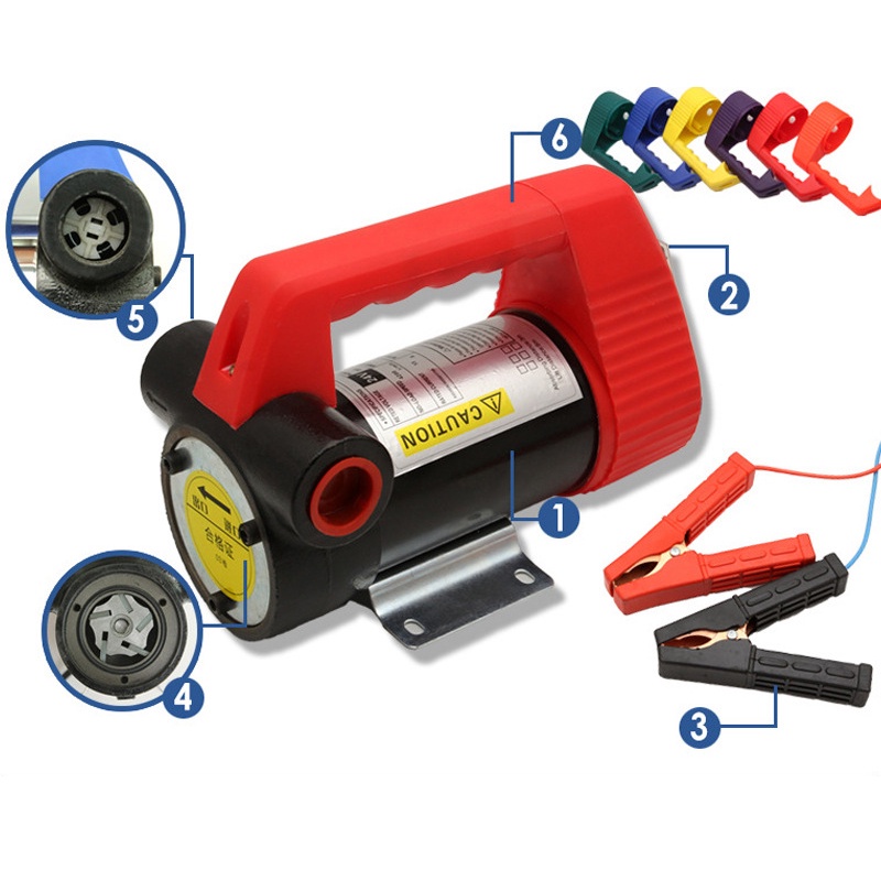 Pompa Minyak DC 12Volt Electrik Diesel Transfer Pump Pompa Oli Solar Oil Pump 50L/Min