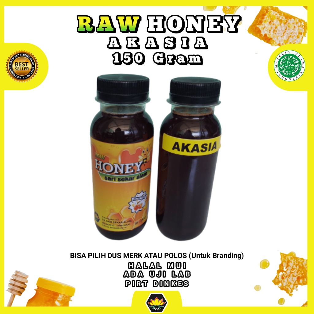 PROMO 150 Gram Raw honey/madu nektar bunga akasia