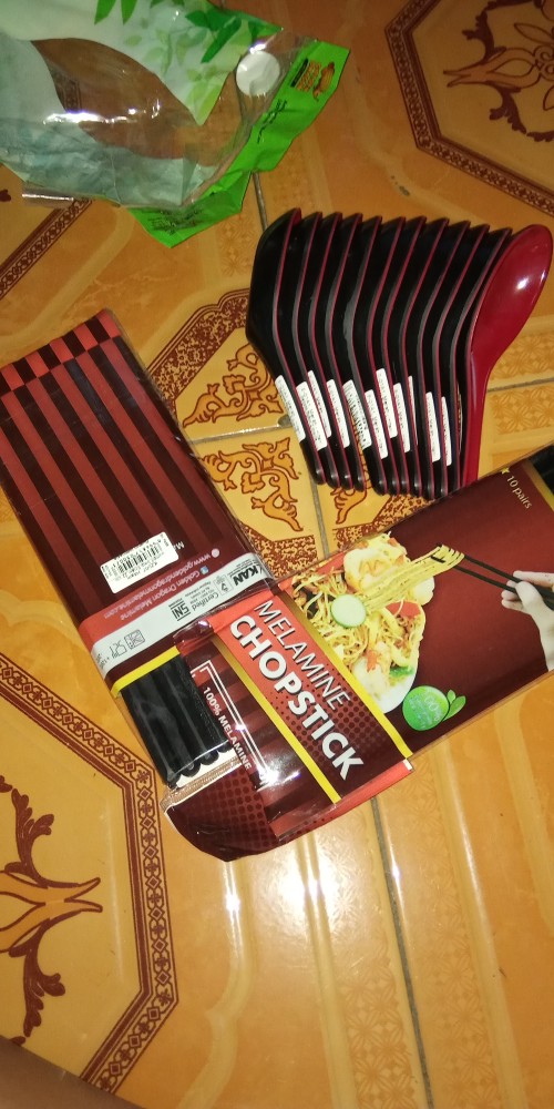 10 Pasang Sumpit 22 Cm Melamin Golden Dragon Kz004