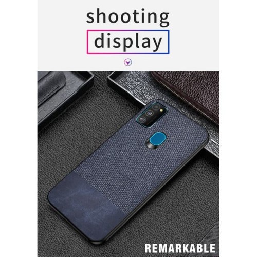 Samsung M30s Soft Case Fabric Leather
