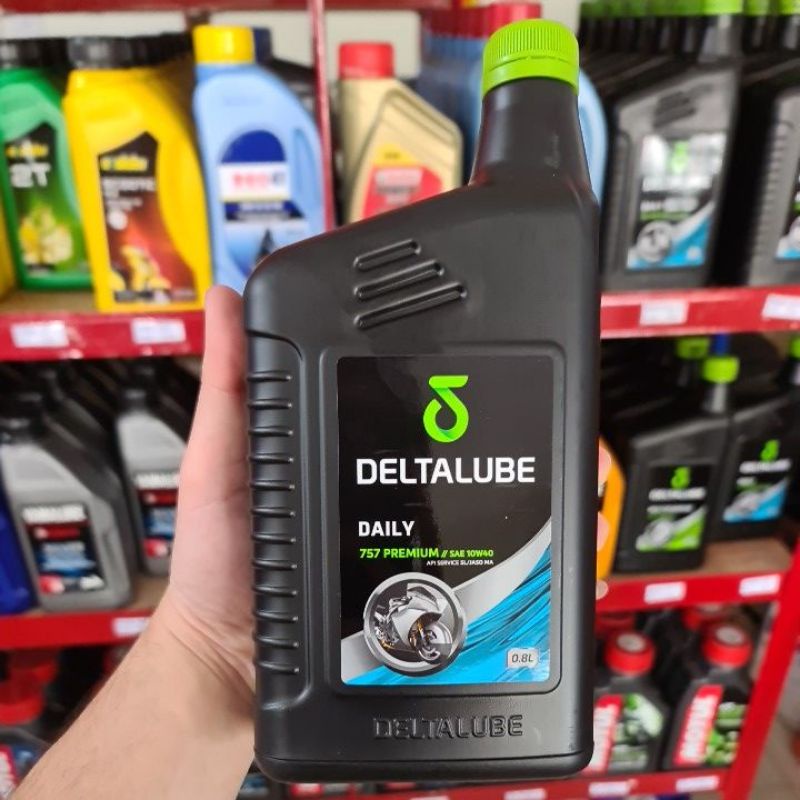 Oli DELTALUBE 4T 0,8L Premium Daily Motor 4T 757 0,8 L Liter 800ml 10W-40 API SL atau Multi Purpose