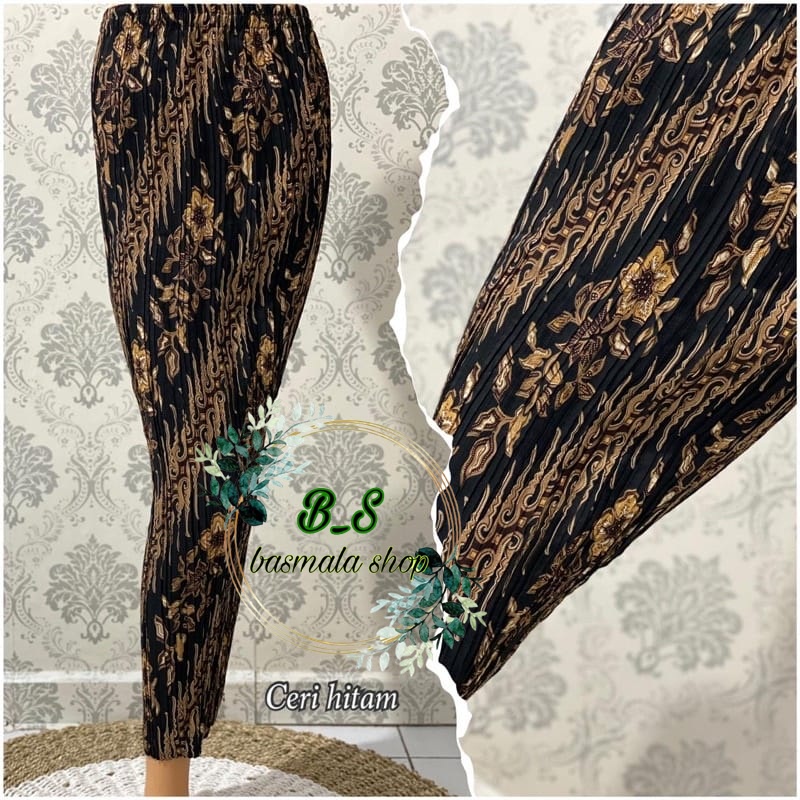 ROK PLISKET BATIK / ROK PLISKET / BAWAHAN KEBAYA  / ROK KEBAYA / ROK WISUDA / RAGAM MOTIF / ROK PLISKET BATIK / LERENG COKLAT / BANYAK WARNA/PLISKET TRADISIONAL