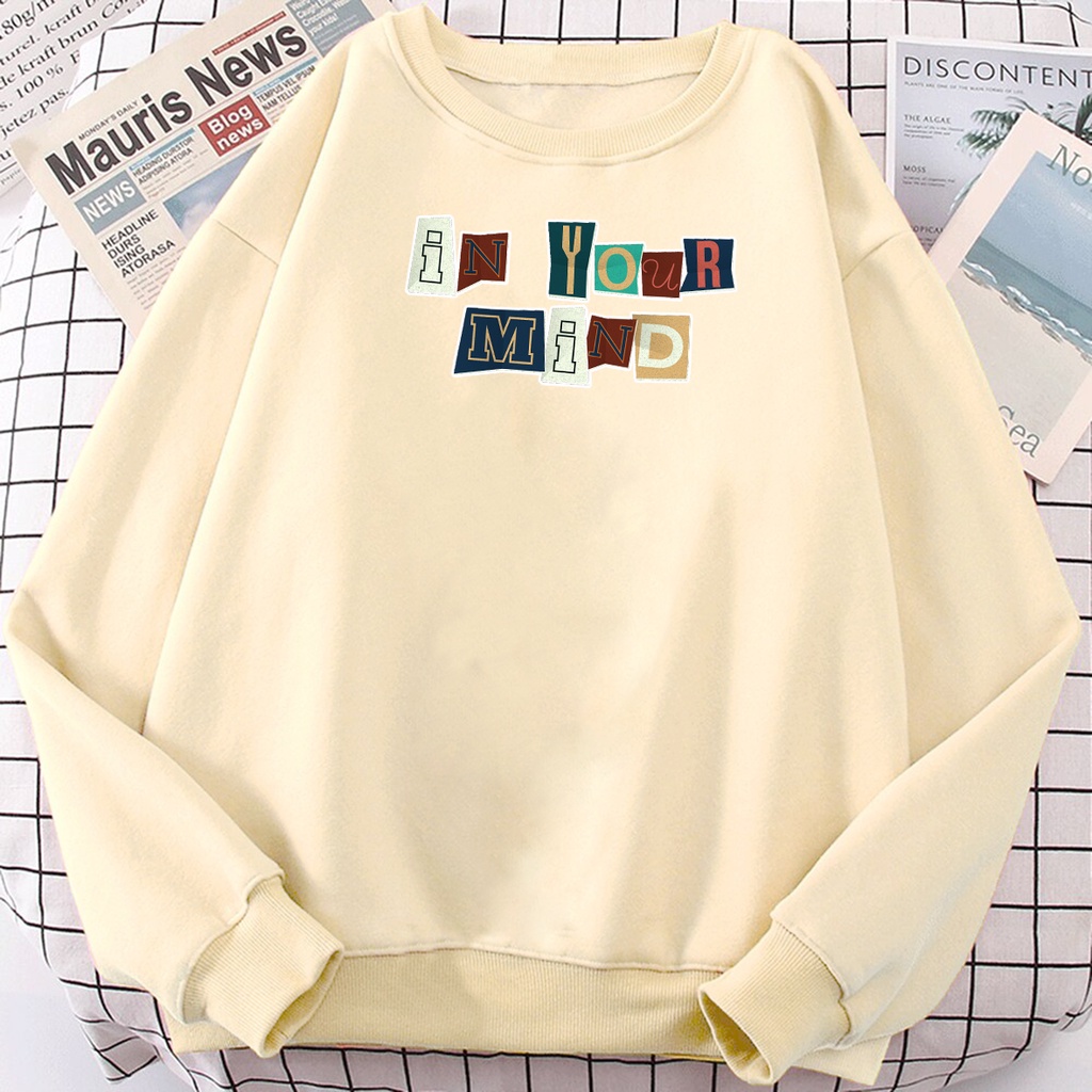 Sweater oversize wanita IN YOUR MIND sweter oblong cewek murah trend ala korea