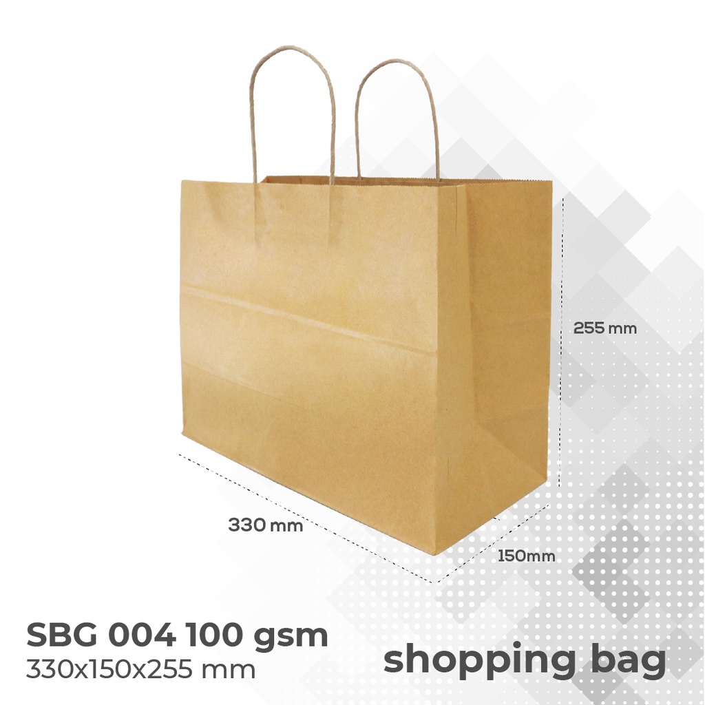 Paper Bag Tas Belanja Shopping Bag (SBG4-25X15X30.5)